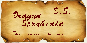 Dragan Strahinić vizit kartica